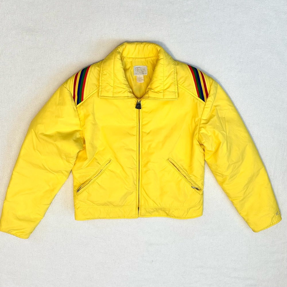 1970s yellow ski jacket